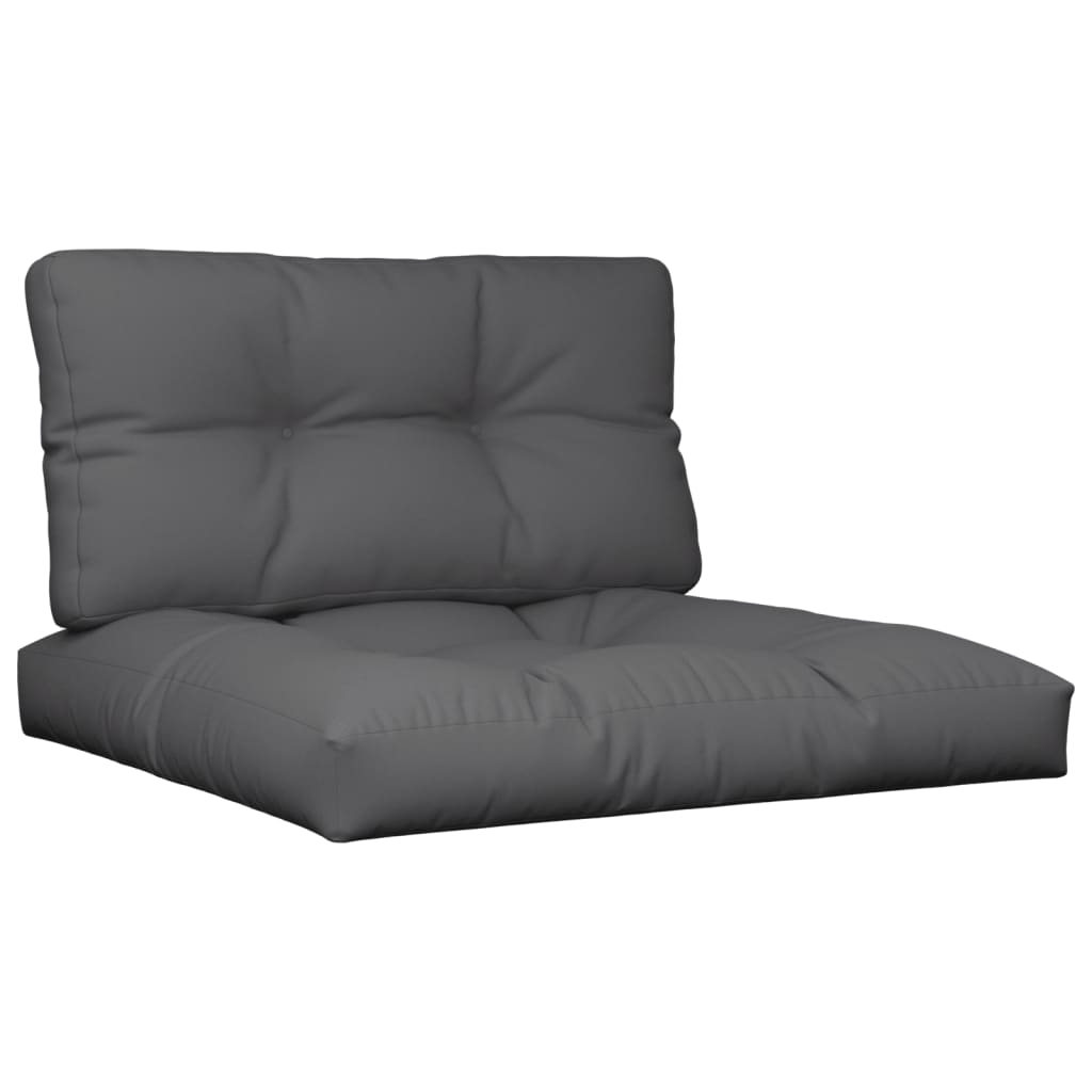VidaXL pallet cushions 2 pcs fabric anthracite