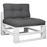 VidaXL pallet cushions 2 pcs fabric anthracite