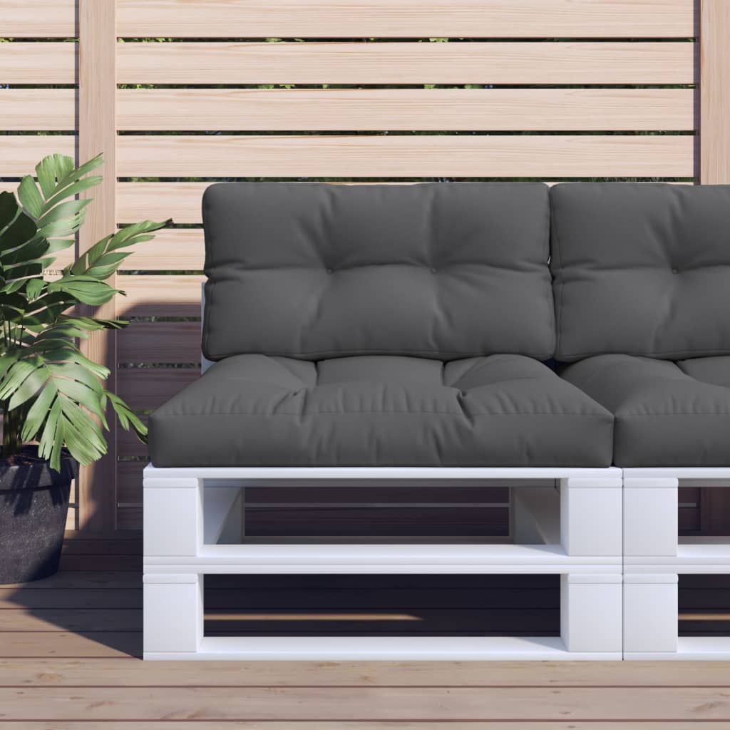 VidaXL pallet cushions 2 pcs fabric anthracite