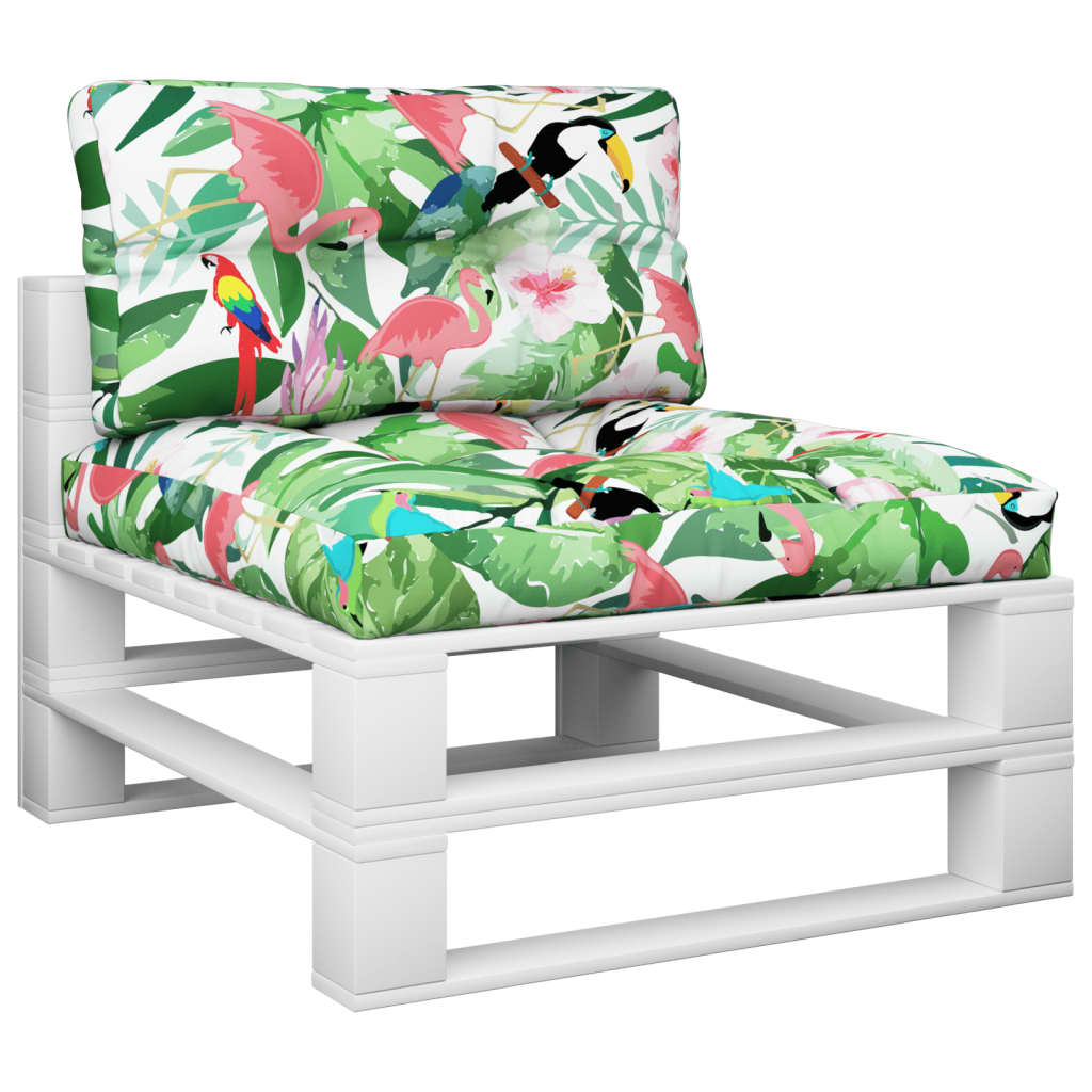 Vidaxl Pallet cushions 2 st fabric multi -colored