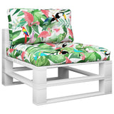 Vidaxl Pallet cushions 2 st fabric multi -colored