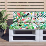 Vidaxl Pallet cushions 2 st fabric multi -colored