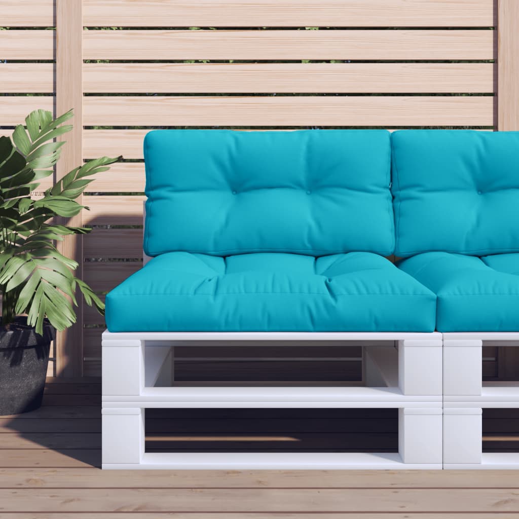 Vidaxl Pallet cushions 2 st fabric turquoise