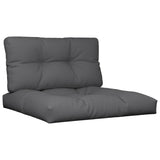 Cojines de palet Vidaxl 2 st tela antracita