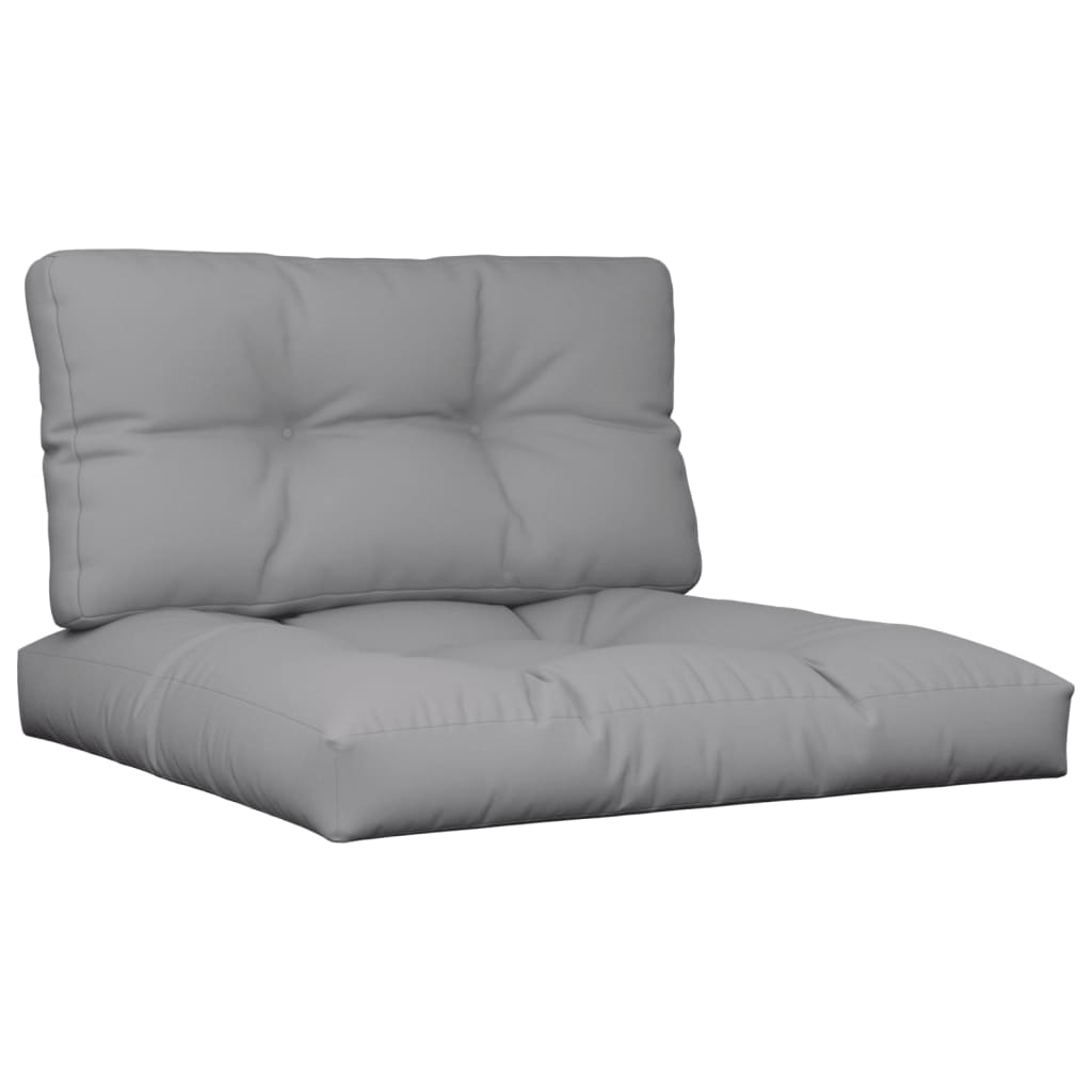 Vidaxl Pallet cushions 2 st fabric gray