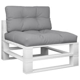 Vidaxl Pallet cushions 2 st fabric gray