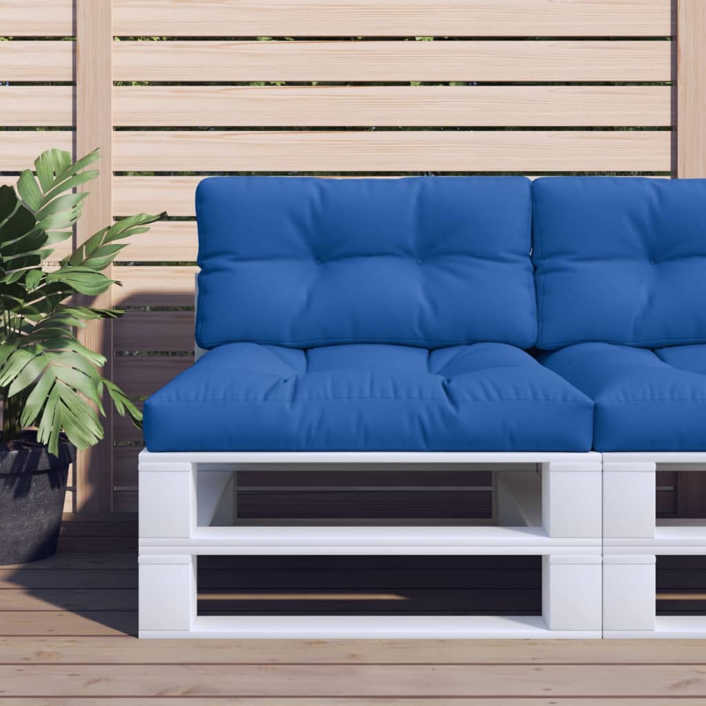 Vidaxl Pallet cushions 2 st fabric royal blue