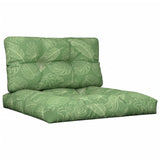 Vidaxl Pallet cushions 2 st fabric leaf pattern