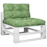 Vidaxl Pallet cushions 2 st fabric leaf pattern
