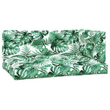 Vidaxl Pallet cushions 3 st fabric leaf pattern