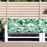 Vidaxl Pallet cushions 3 st fabric leaf pattern