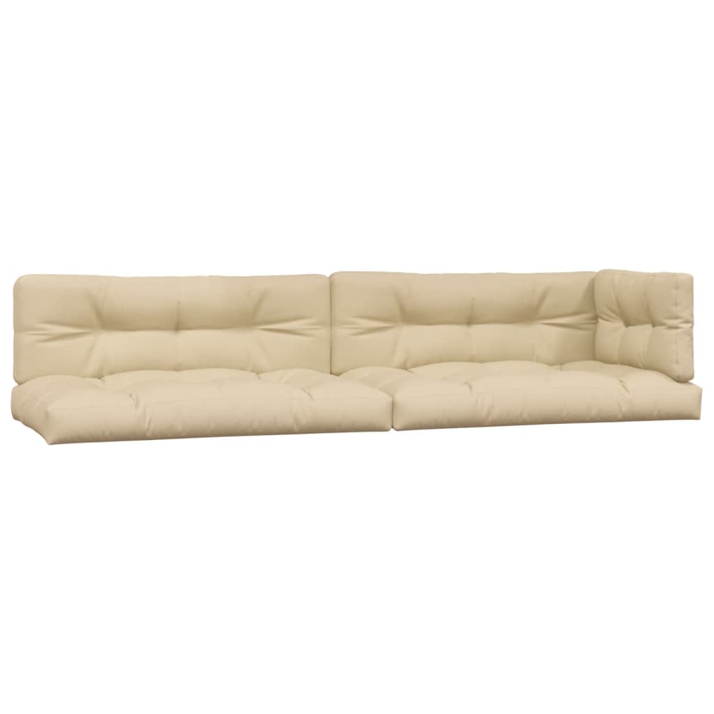 Vidaxl Pallet cushions 5 st fabric beige