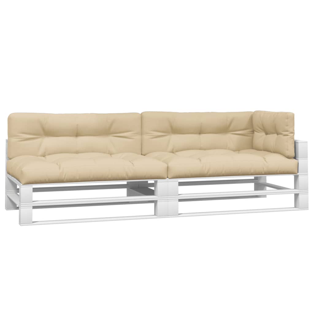 Vidaxl Pallet cushions 5 st fabric beige