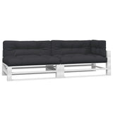 Vidaxl Pallet cushions 5 st fabric black