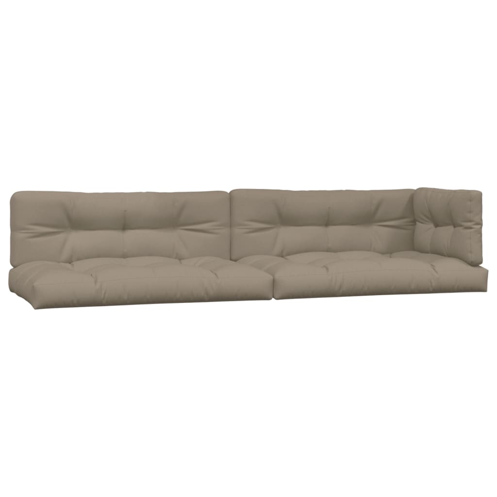 Vidaxl Pallet cushions 5 st fabric taupe