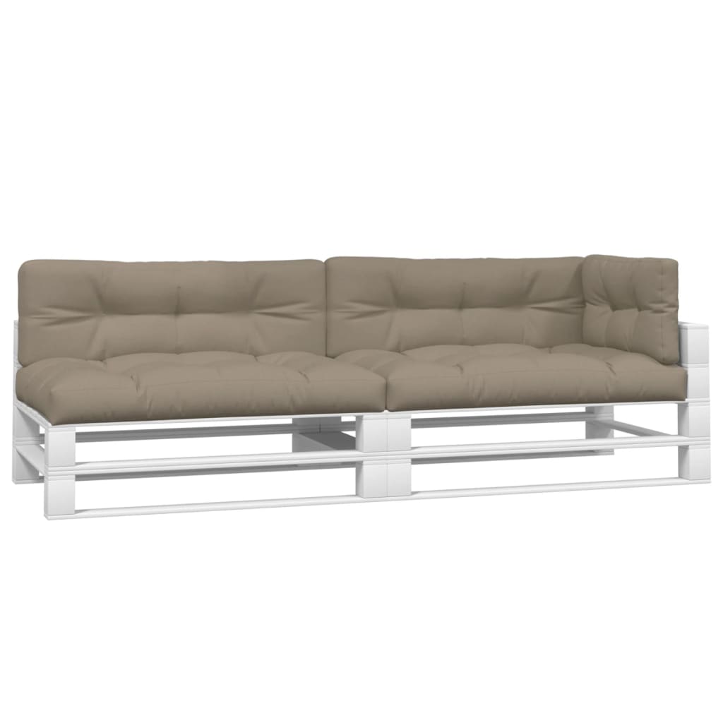 Vidaxl Pallet cushions 5 st fabric taupe