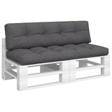 Vidaxl Pallet cushions 2 st fabric anthracite -colored