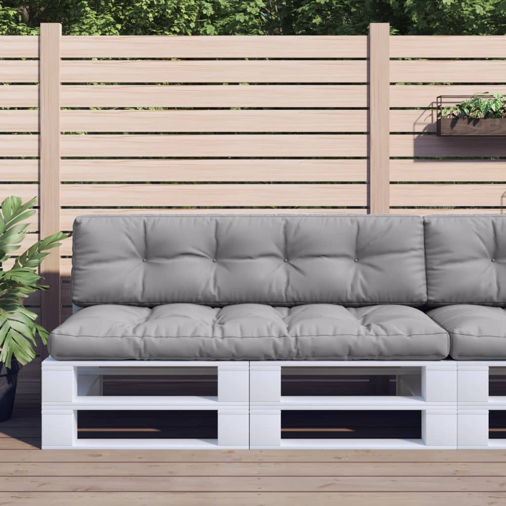 Vidaxl Pallet cushions 2 st fabric gray
