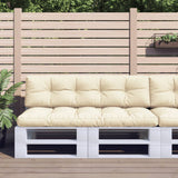 Vidaxl Pallet cushions 2 st fabric crème -colored