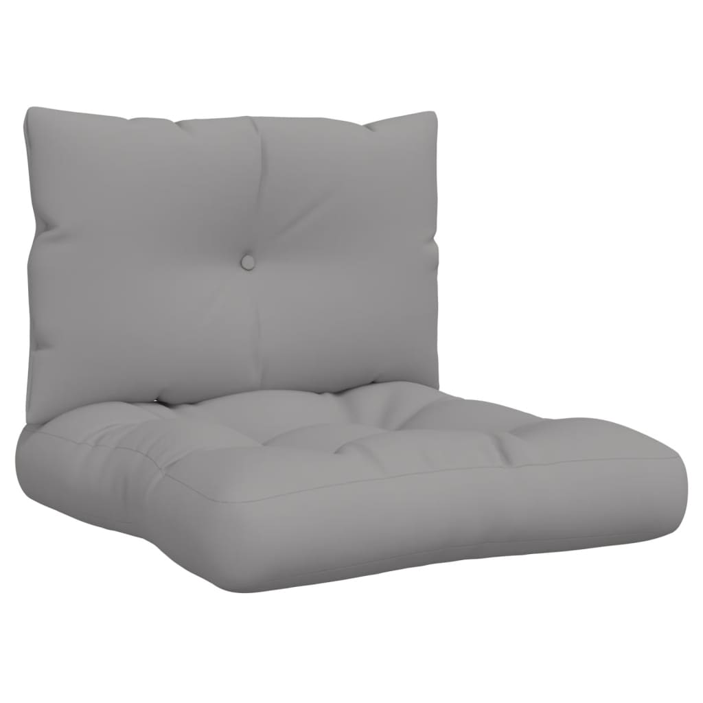 Vidaxl Pallet cushions 2 st fabric gray