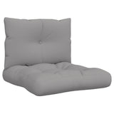 Vidaxl Pallet cushions 2 st fabric gray