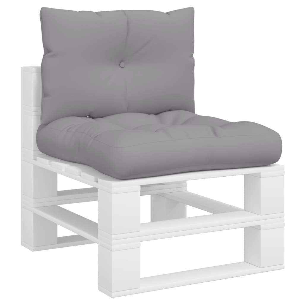 Vidaxl Pallet cushions 2 st fabric gray