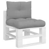 Vidaxl Pallet cushions 2 st fabric gray