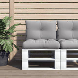 Vidaxl Pallet cushions 2 st fabric gray