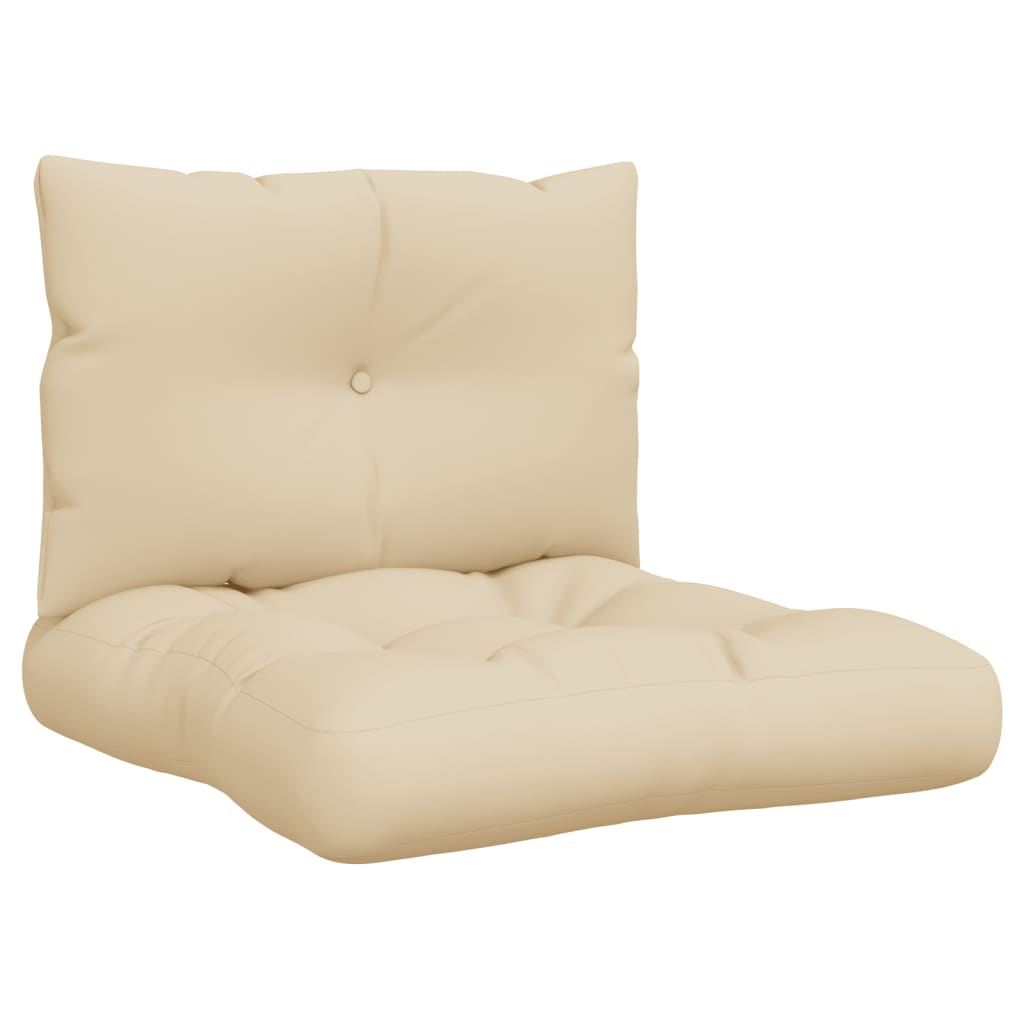 Vidaxl Pallet cushions 2 st fabric beige