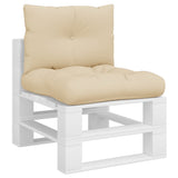 Vidaxl Pallet cushions 2 st fabric beige