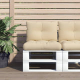 Vidaxl Pallet cushions 2 st fabric beige