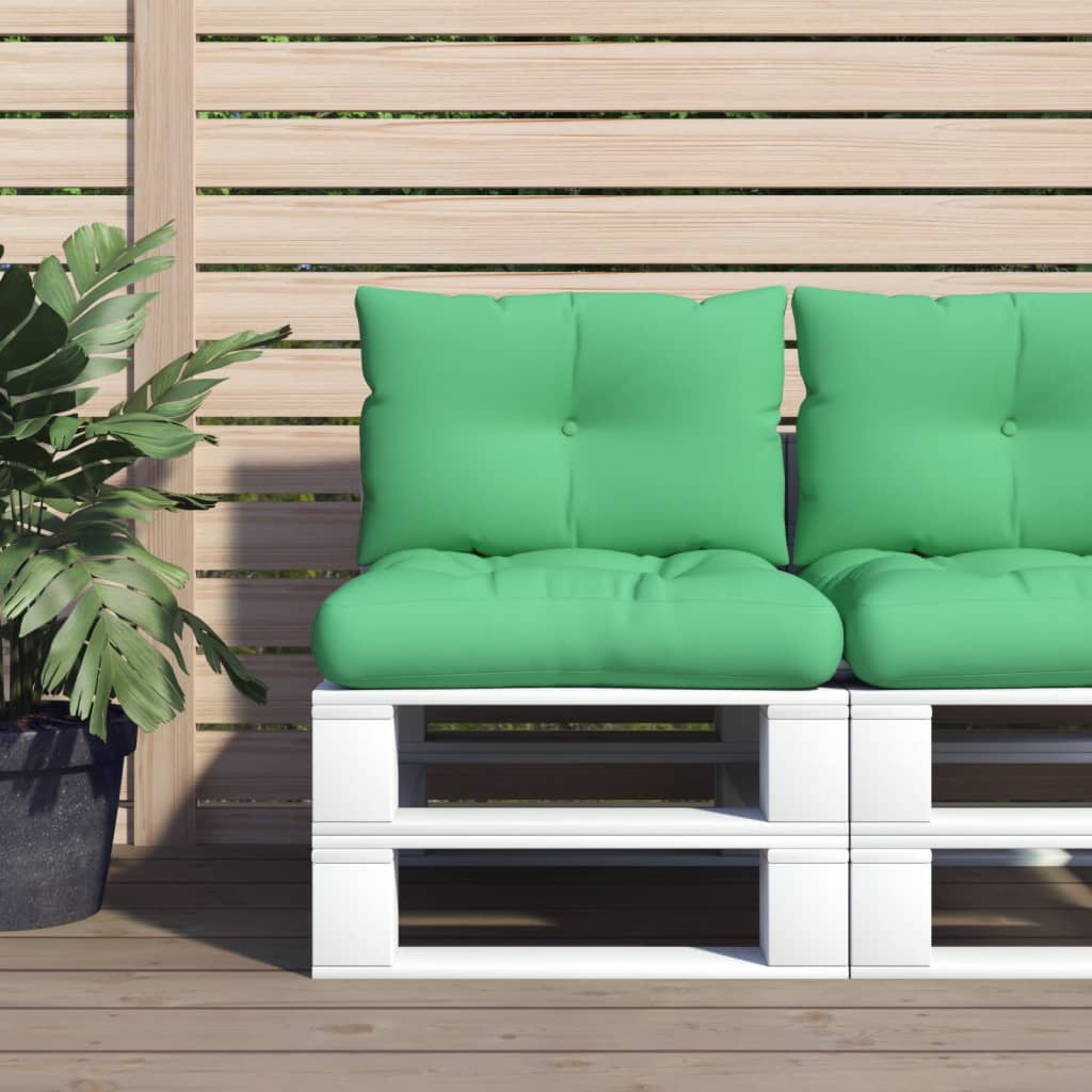 Vidaxl Pallet cushions 2 st fabric green