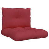 Vidaxl Pallet cushions 2 st fabric wine red