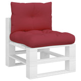 Vidaxl Pallet cushions 2 st fabric wine red