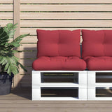 Vidaxl Pallet cushions 2 st fabric wine red