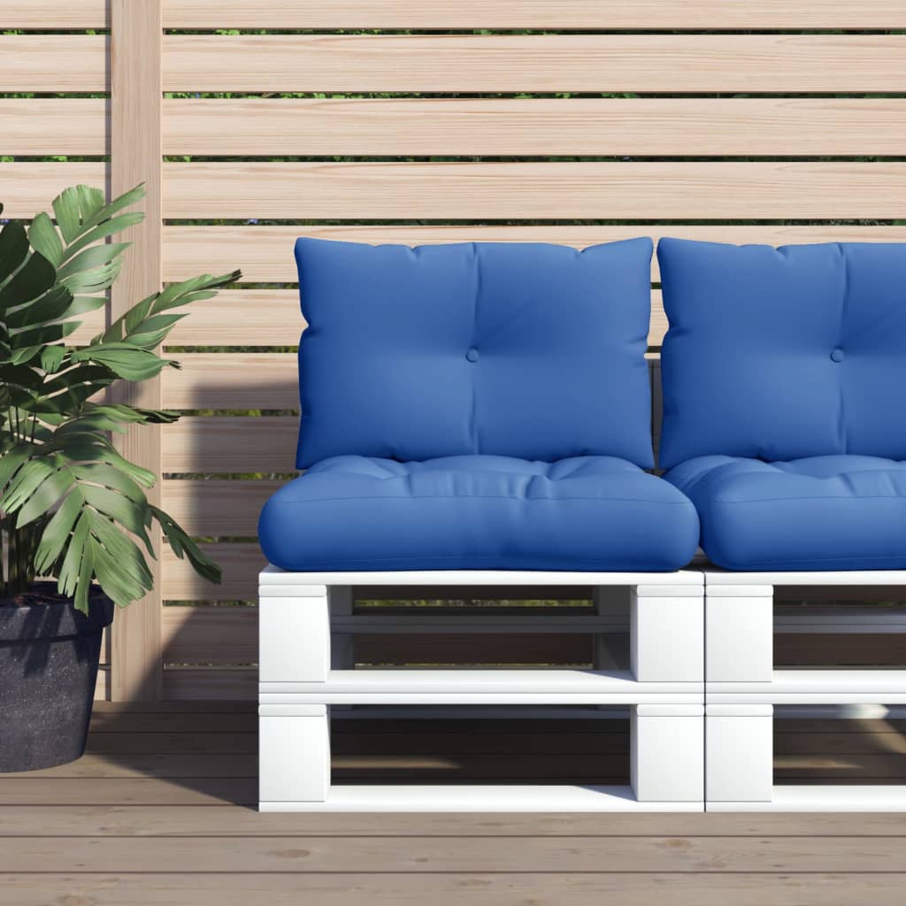 Vidaxl Pallet cushions 2 st fabric royal blue
