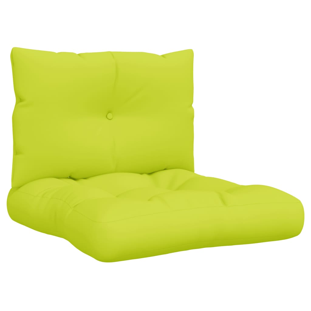 Vidaxl Pallet cushions 2 st fabric bright green