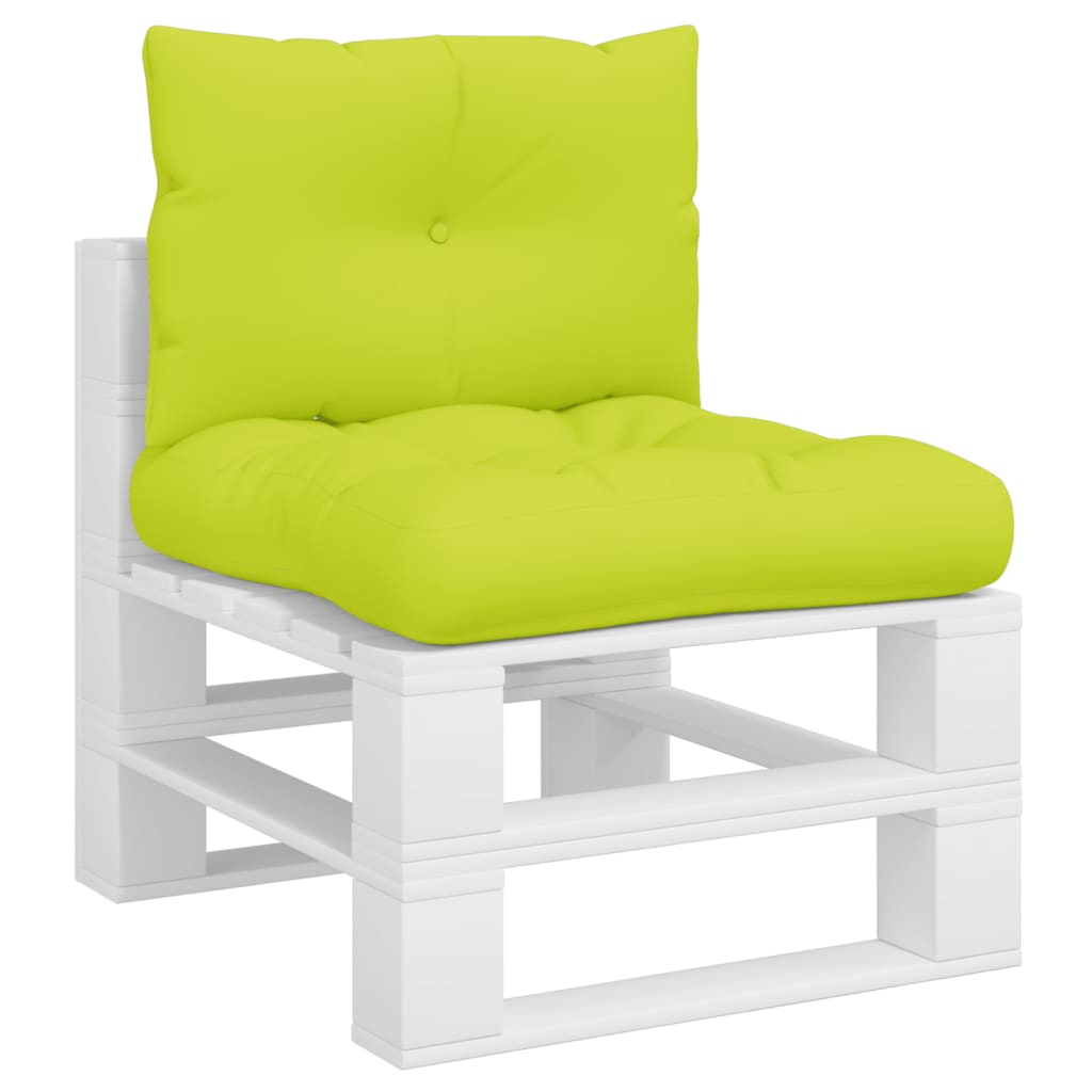 Vidaxl Pallet cushions 2 st fabric bright green