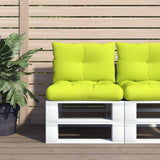 Vidaxl Pallet cushions 2 st fabric bright green