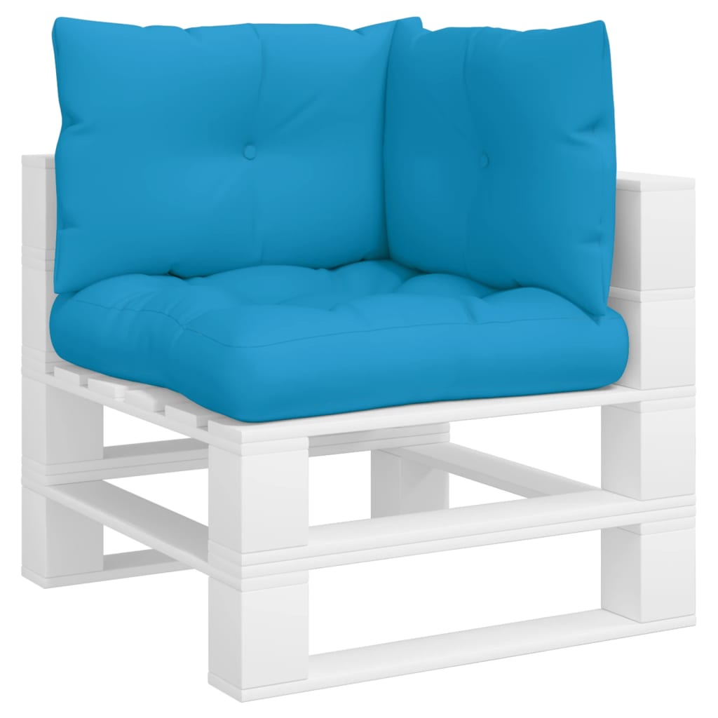 Vidaxl Pallet cushions 3 st fabric blue