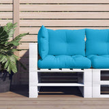 Vidaxl Pallet cushions 3 st fabric blue