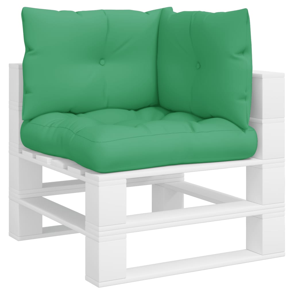 Vidaxl pallepuder 3 st stofgrøn