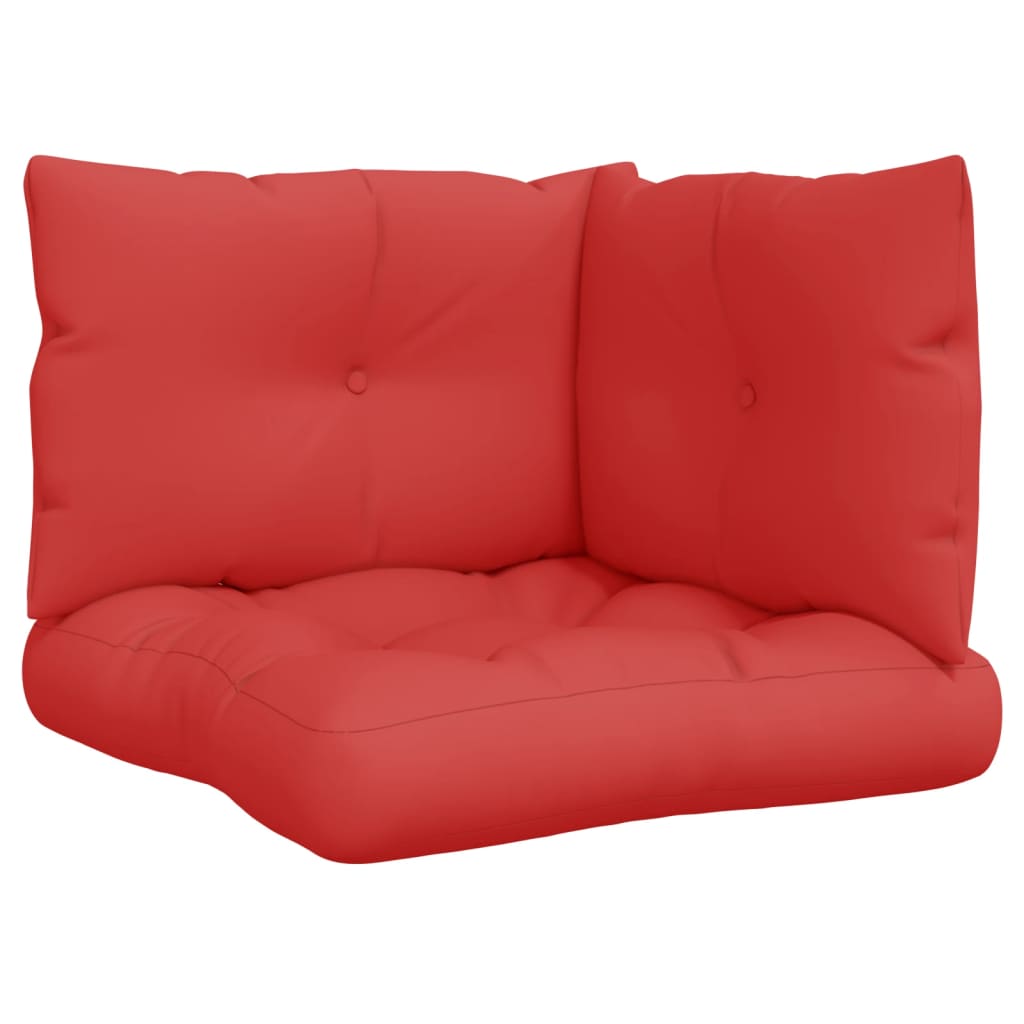 Vidaxl Pallet cushions 3 st fabric red