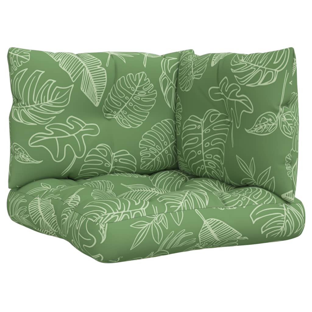 Vidaxl Pallet cushions 3 ST Leaf pattern Oxford Fabric