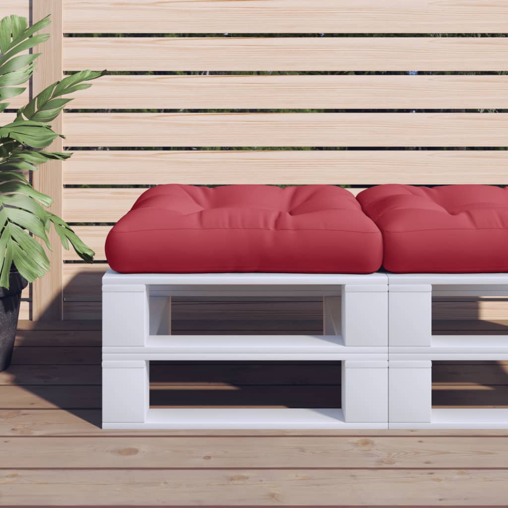 Vidaxl Pallet cushion Fabric wine red