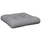 Vidaxl paletna blazina 58x58x10 cm tkanina siva