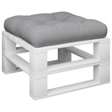 Vidaxl paletna blazina 58x58x10 cm tkanina siva