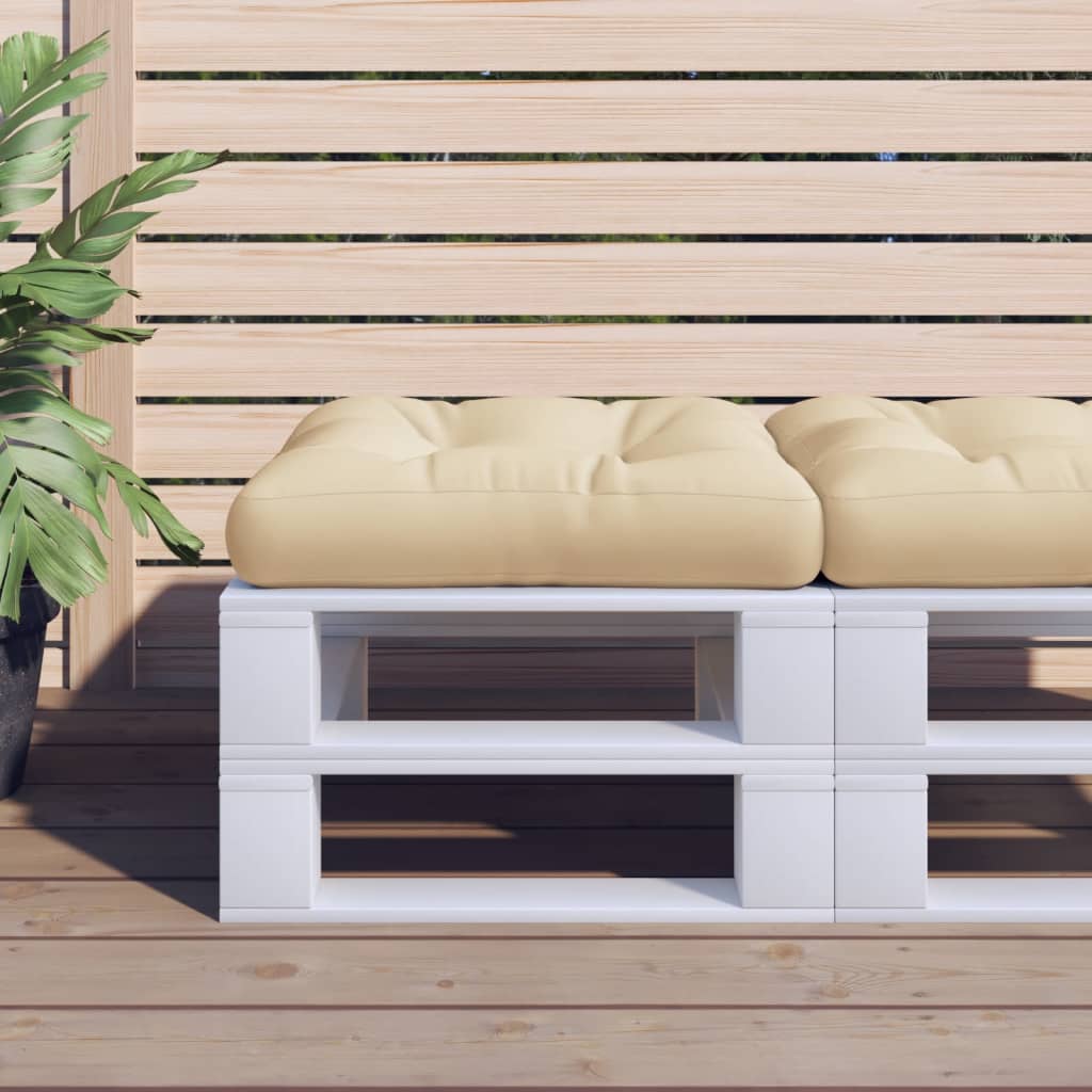 Vidaxl Pallet cushion 58x58x10 cm Fabric Beige