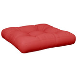 Coussin de palette vidaxl 58x58x10 cm de tissu rouge
