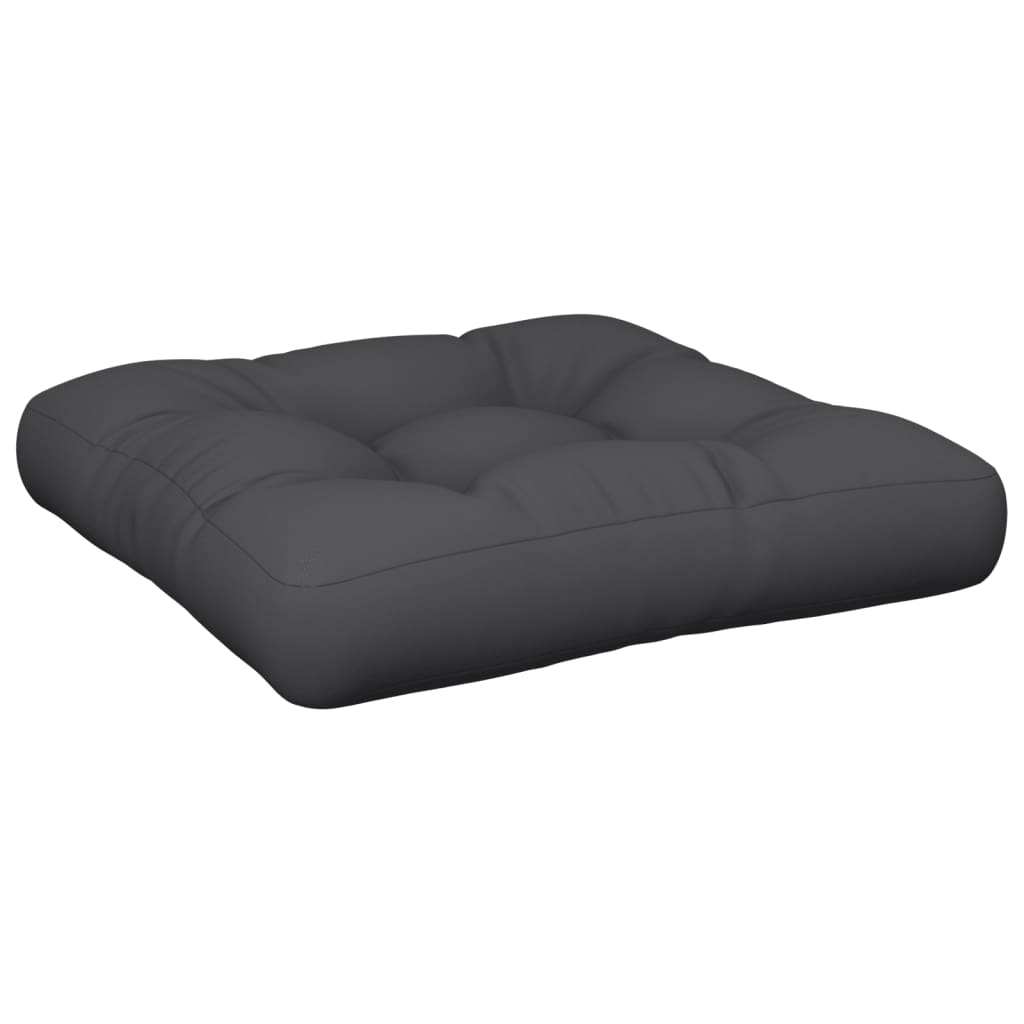 Vidaxl Pallet cushion 58x58x10 cm Fabric Black